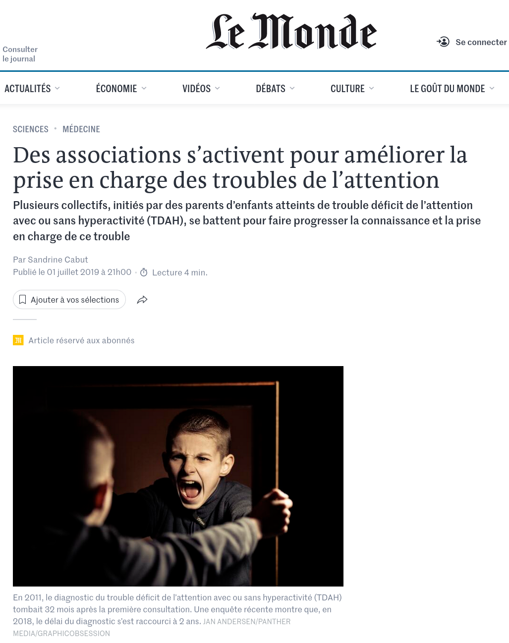 Des associations s’activent pour améliorer la prise en charge des troubles de l’attention